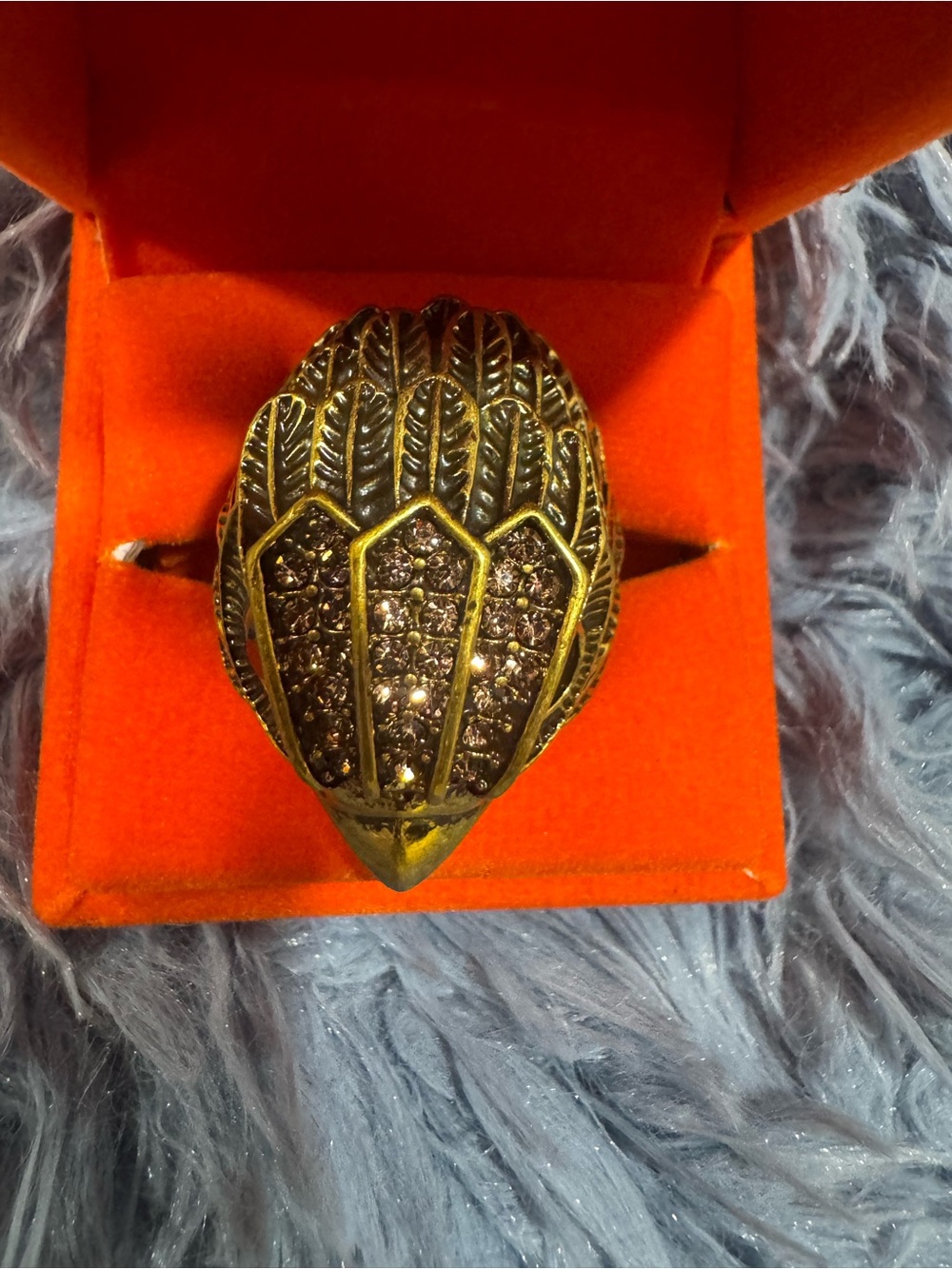 NIB Kurt Geiger Chunky Eagle Ring Size 8
